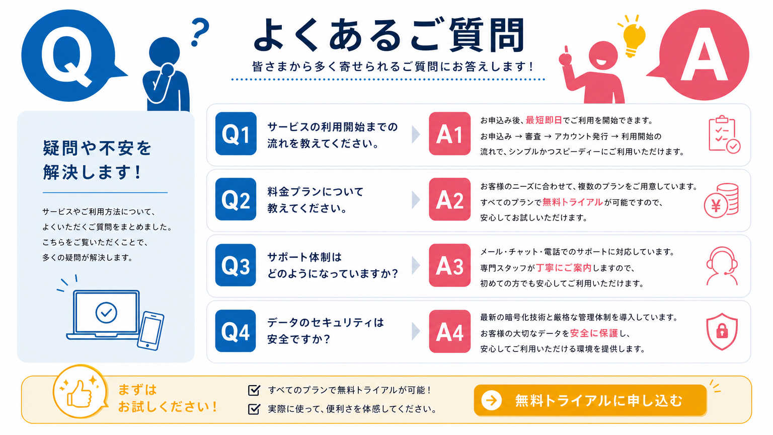 生産性を高める席配置についてよくある質問
